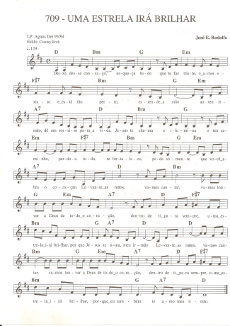 Catholic Church Music (Músicas Católicas) Uma Estrela Irá Brilhar score for Keyboard