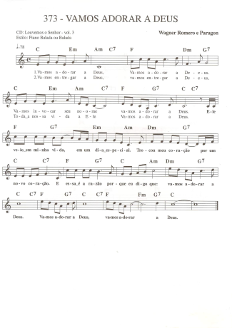 Catholic Church Music (Músicas Católicas)  score for Keyboard