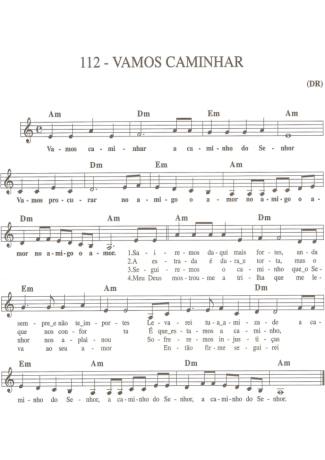Catholic Church Music (Músicas Católicas) Vamos Caminhar score for Keyboard