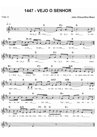 Catholic Church Music (Músicas Católicas) Vejo O Senhor score for Keyboard
