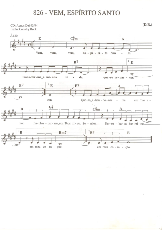 Catholic Church Music (Músicas Católicas)  score for Keyboard