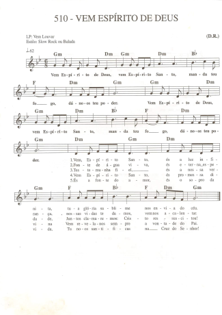 Catholic Church Music (Músicas Católicas)  score for Keyboard