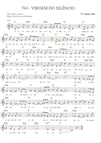 Catholic Church Music (Músicas Católicas)  score for Keyboard