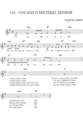 Catholic Church Music (Músicas Católicas)  score for Keyboard