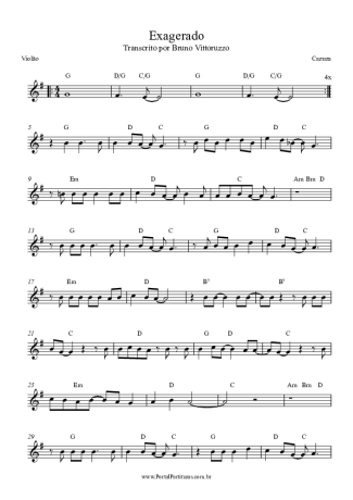 Cazuza  score for Acoustic Guitar