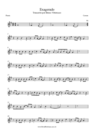 Cazuza  score for Flute