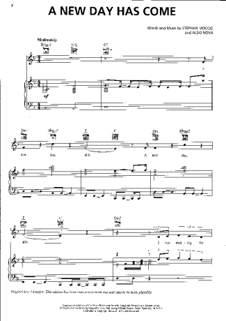 Céline Dion  score for Piano