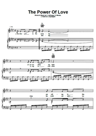 Celine Dion  score for Piano