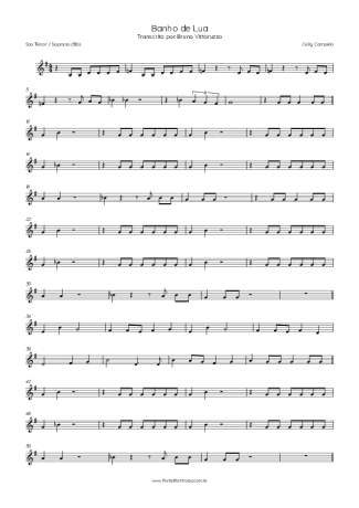 Celly Campello  score for Tenor Saxophone Soprano (Bb)