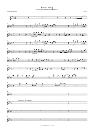 Score for Alto Saxophone