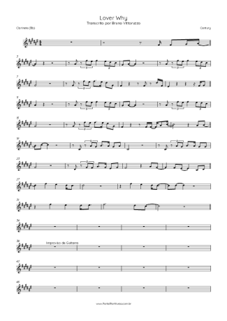 Score for Clarinet (Bb)