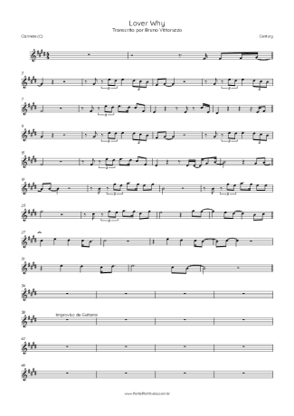 Score for Clarinet (C)