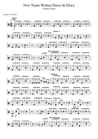 Score for Drums