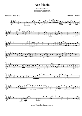 Charles Gounod Ave Maria score for Alto Saxophone