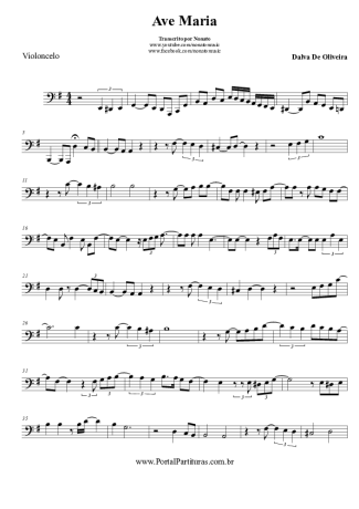 Charles Gounod Ave Maria score for Cello
