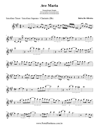 Charles Gounod Ave Maria score for Clarinet (Bb)