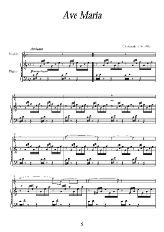 Charles Gounod  score for Piano