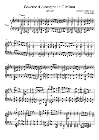 Charles Valentin Alkan  score for Piano