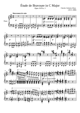 Charles Valentin Alkan  score for Piano