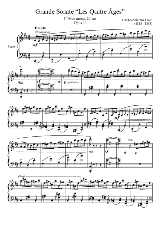 Charles Valentin Alkan  score for Piano