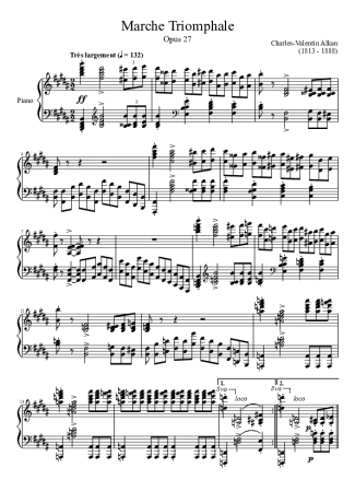 Charles Valentin Alkan  score for Piano