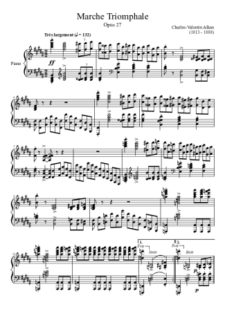 Charles Valentin Alkan  score for Piano