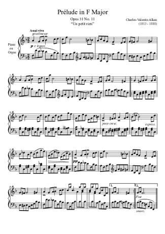 Charles Valentin Alkan  score for Piano