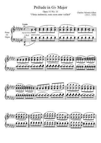 Charles Valentin Alkan  score for Piano