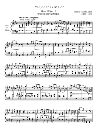 Charles Valentin Alkan  score for Piano