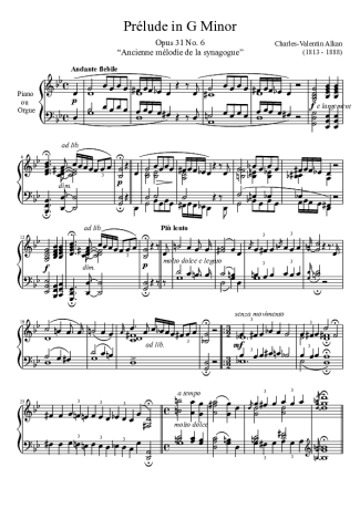 Charles Valentin Alkan  score for Piano