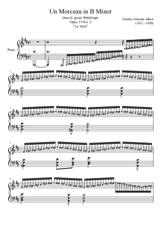 Charles Valentin Alkan  score for Piano