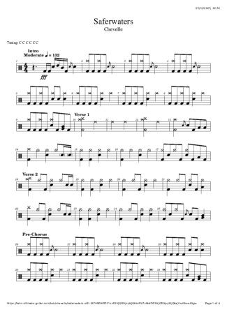 Score for Drums