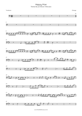 Chicago  score for Trombone