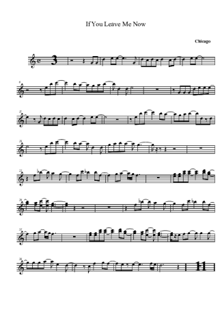 Chicago  score for Tenor Saxophone Soprano (Bb)