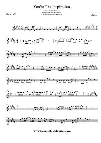 Chicago  score for Clarinet (C)