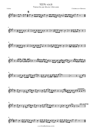 Chiclete com Banana  score for Violin