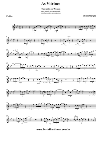 Chico Buarque  score for Violin