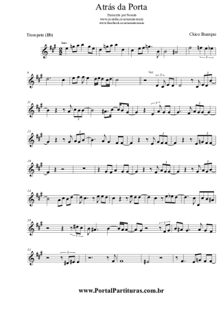 Chico Buarque  score for Trumpet