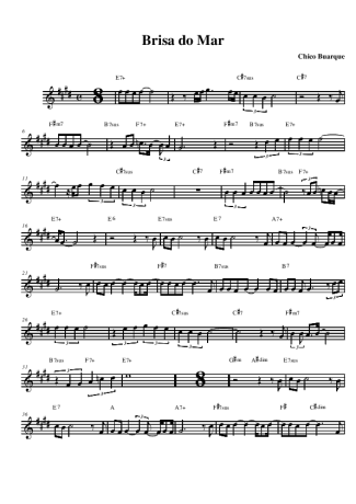 Chico Buarque  score for Alto Saxophone