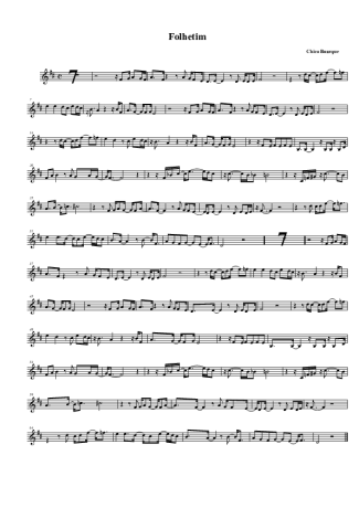 Chico Buarque  score for Alto Saxophone