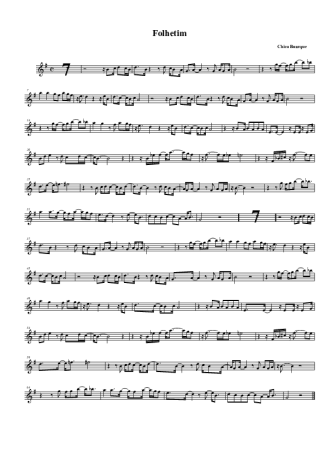 Chico Buarque  score for Tenor Saxophone Soprano Clarinet (Bb)