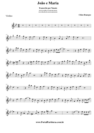 Chico Buarque  score for Violin