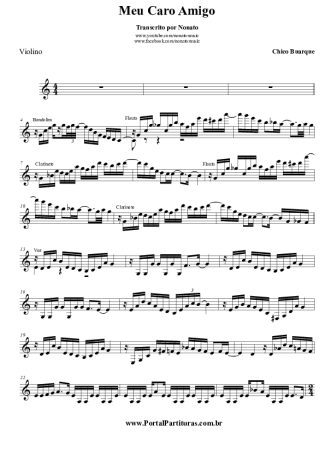 Chico Buarque  score for Violin