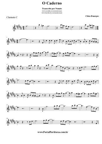 Chico Buarque  score for Clarinet (C)