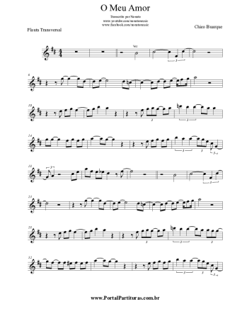 Chico Buarque  score for Flute