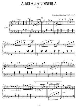 Chiquinha Gonzaga  score for Piano