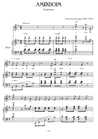 Chiquinha Gonzaga  score for Piano