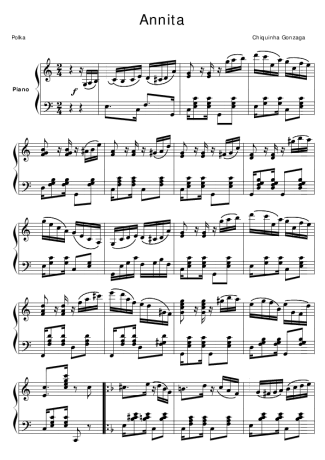 Chiquinha Gonzaga  score for Piano