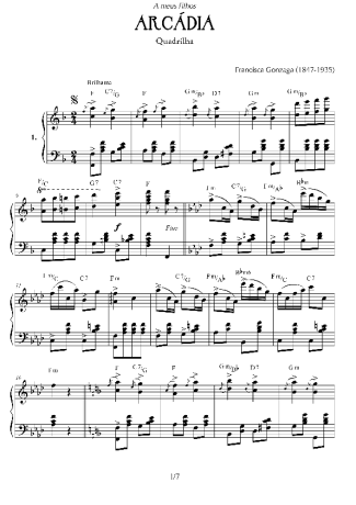 Chiquinha Gonzaga  score for Piano