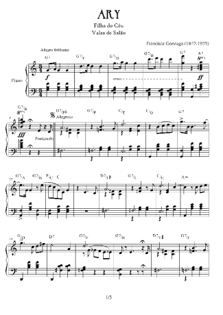 Chiquinha Gonzaga Ary score for Piano